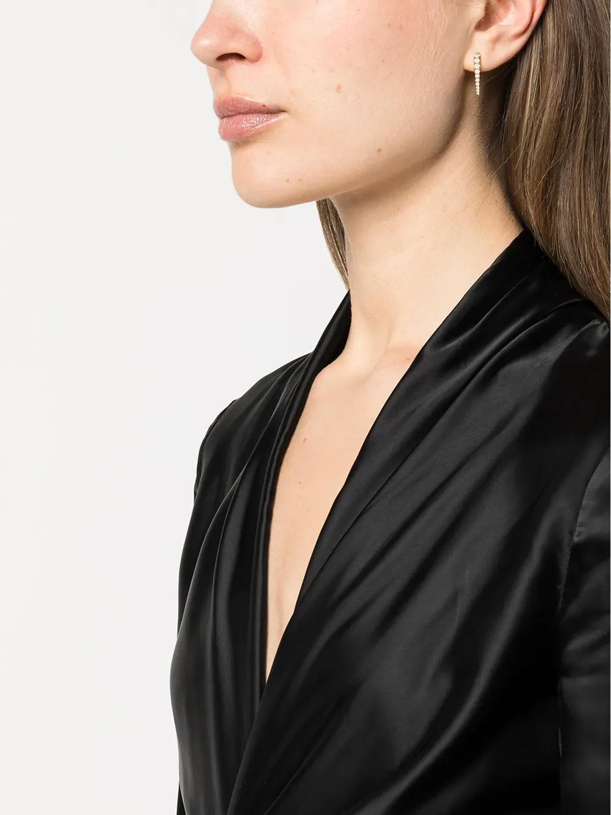 Melissa Kaye 18Kイエローゴールド Lola Needle ダイヤモンド 片耳ピアス - 画像2