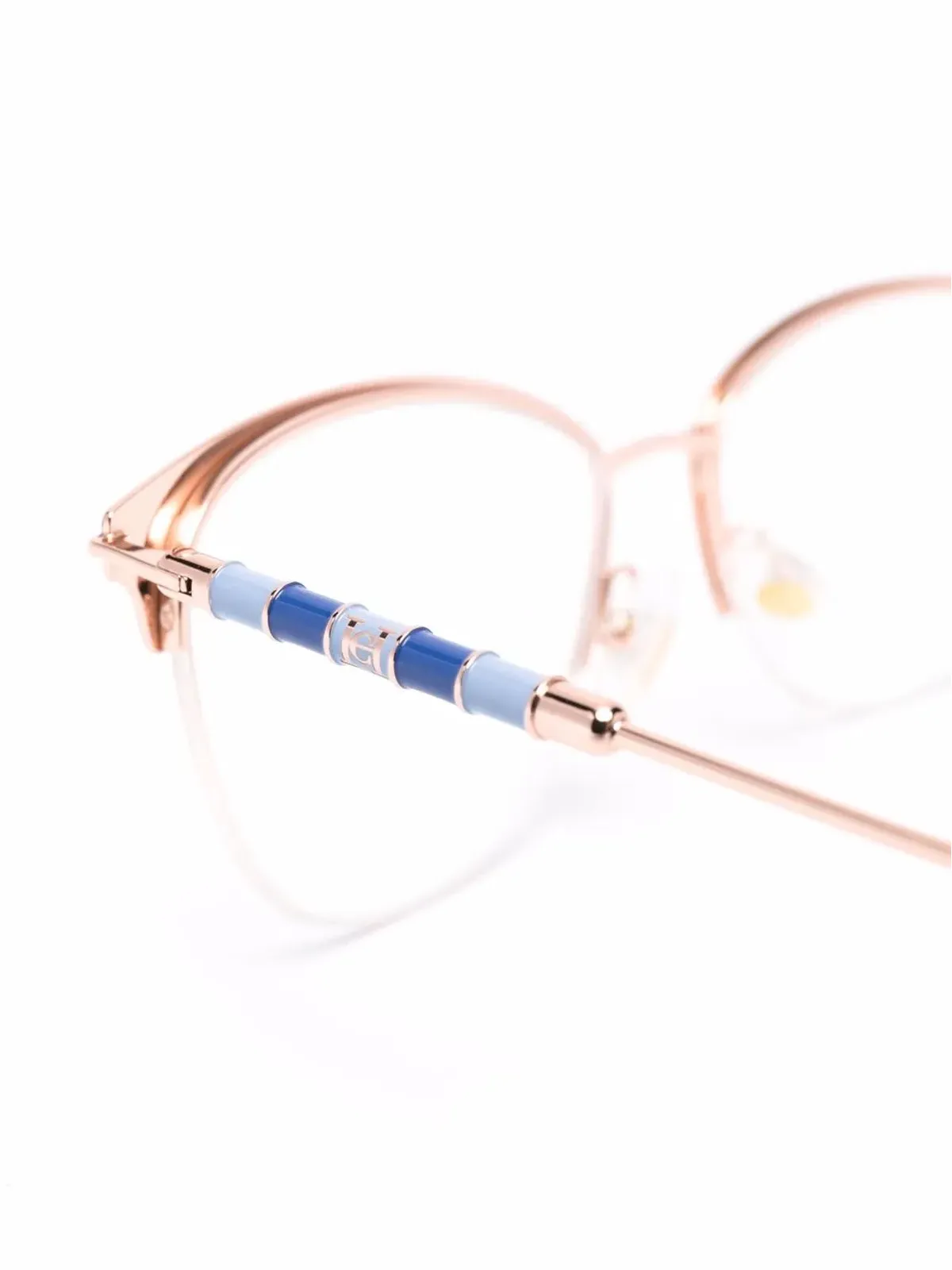 Carolina Herrera ロゴ刻印ツートーン眼鏡 - 画像3