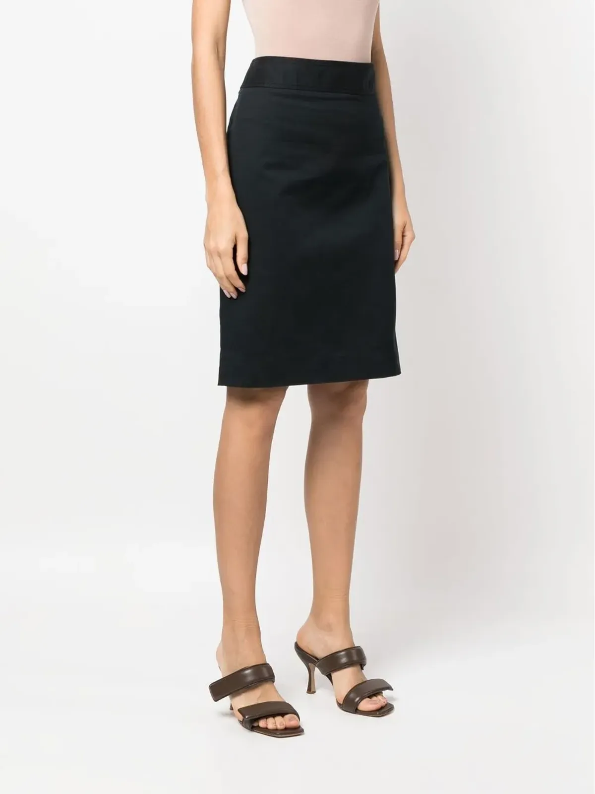 Dolce & Gabbana Pre-Owned 1990s high-waist pencil skirt - Black - 画像3