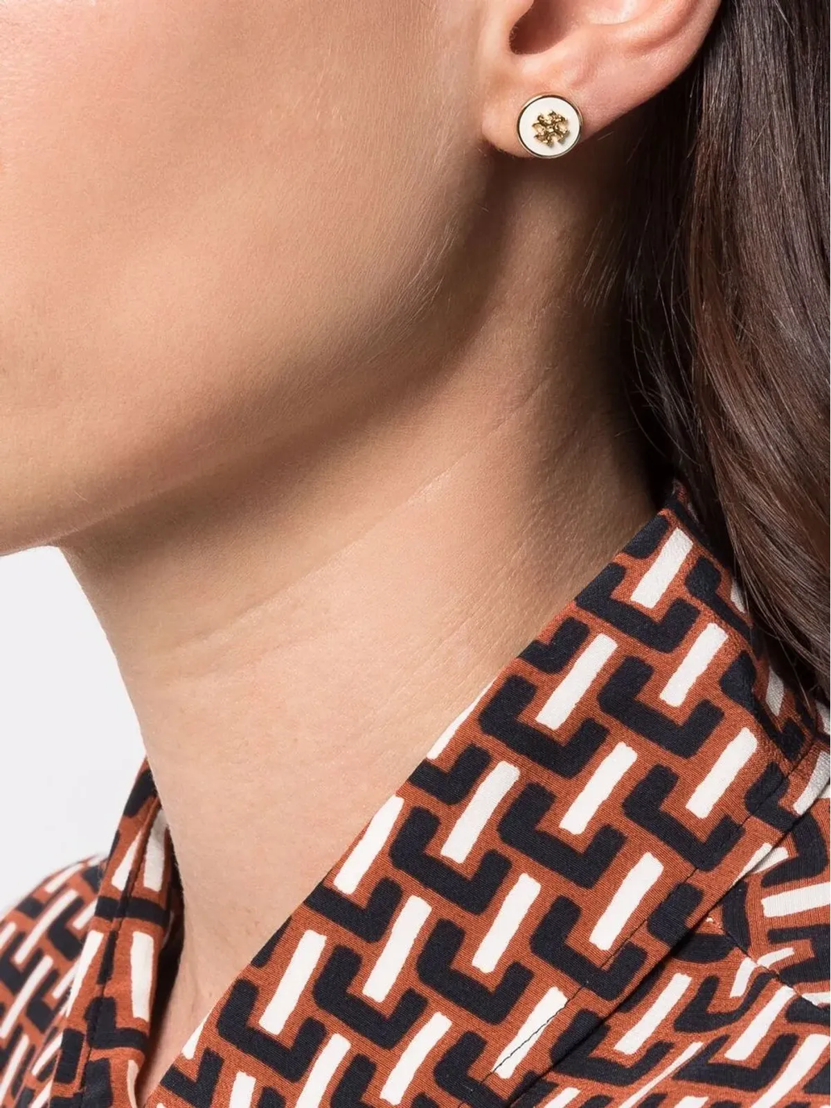 Tory Burch キラ サークルスタッド ピアス - 画像2