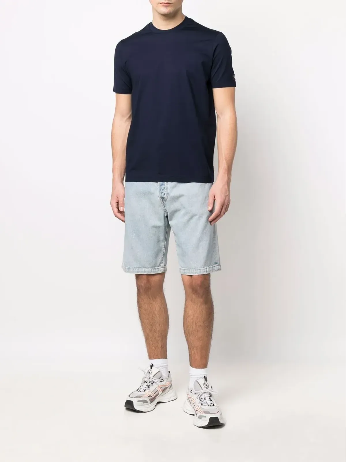 Paul & Shark logo-patch sleeve T-shirt - 画像2