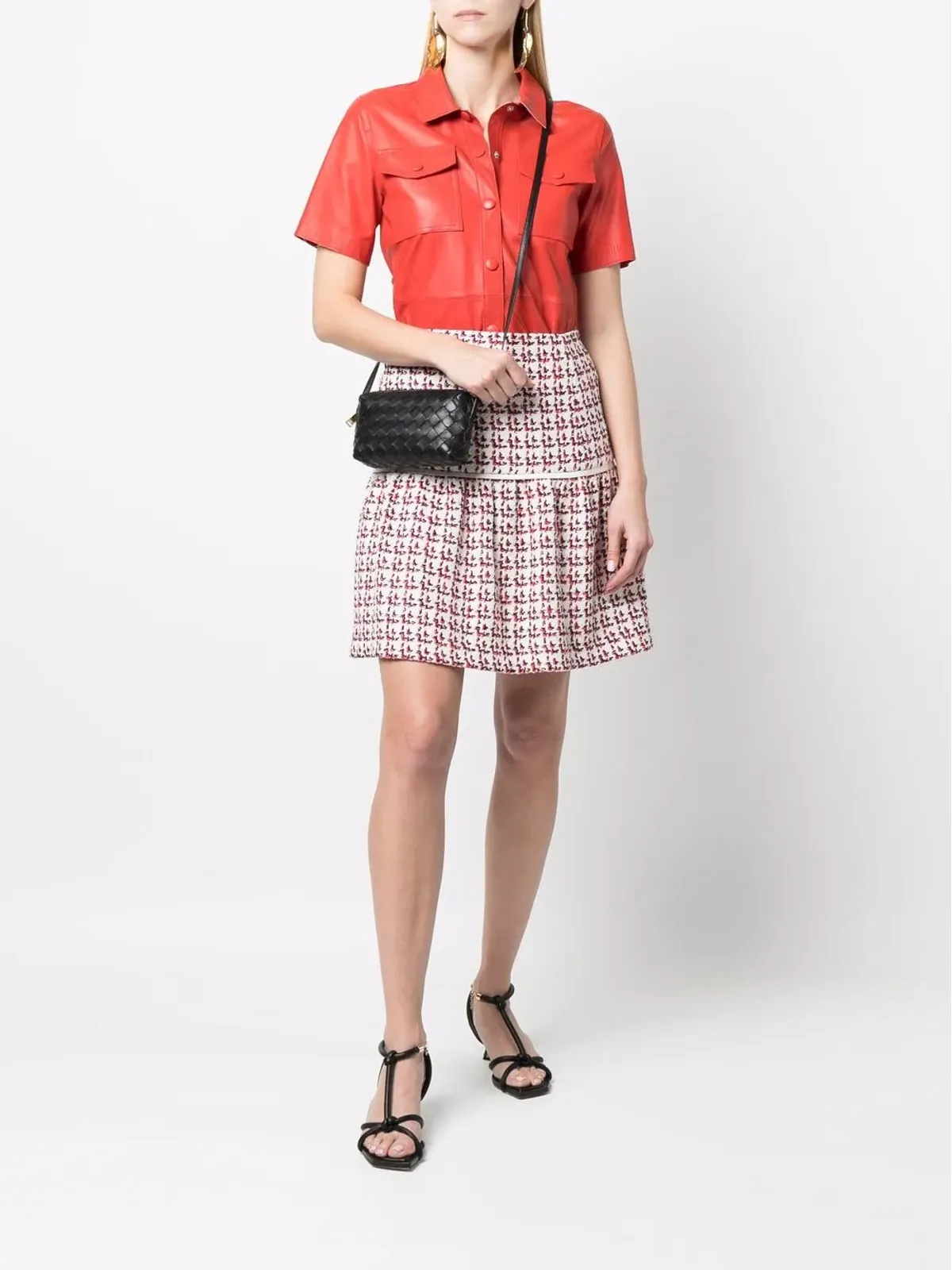 Ferragamo テクスチャードAラインスカート - 画像2