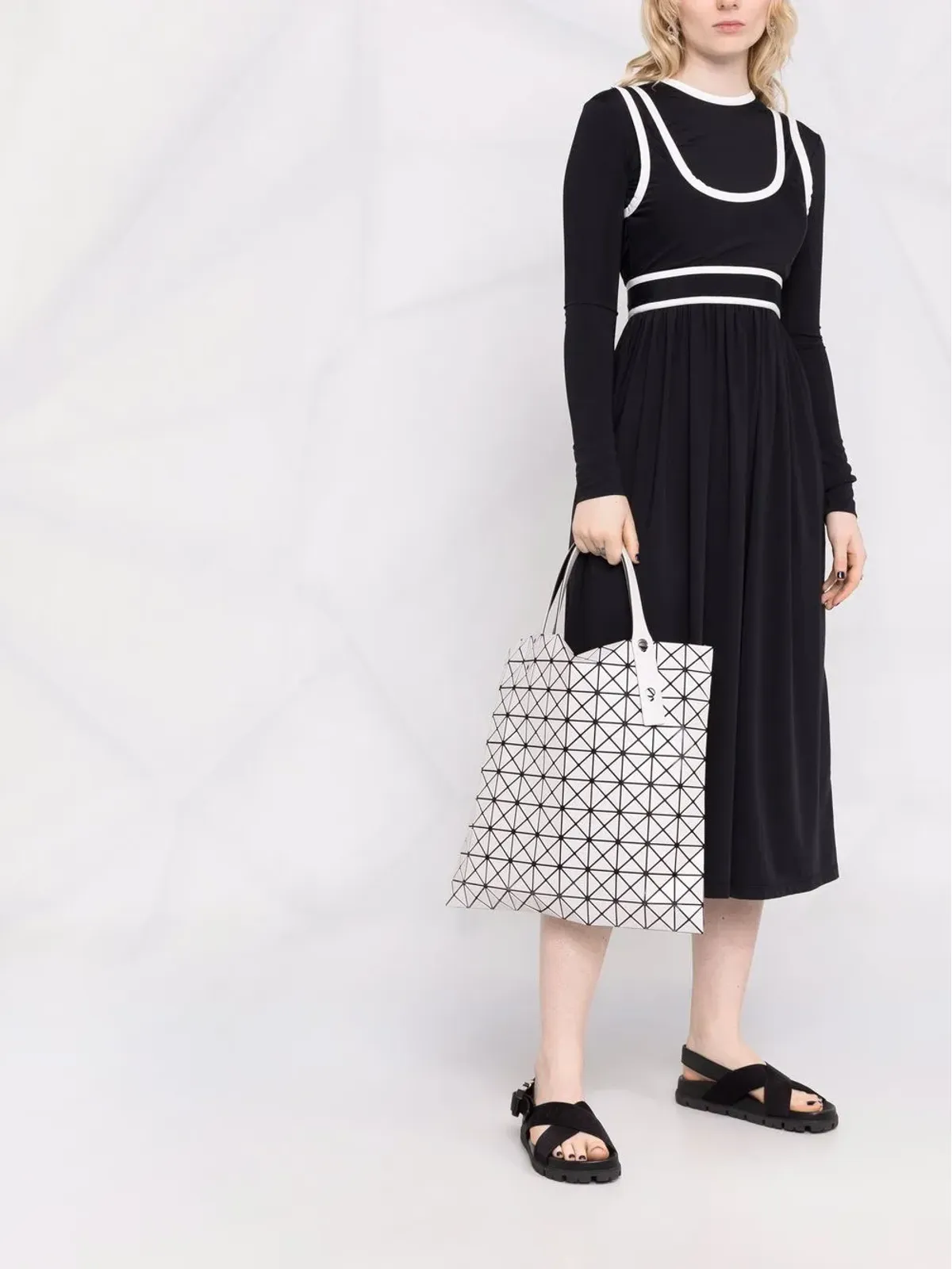 Bao Bao Issey Miyake プリズム幾何パネル トートバッグ - Grey - 画像2