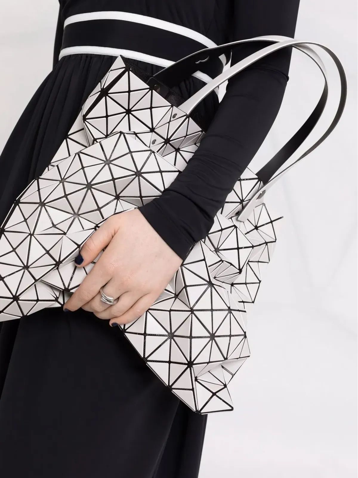 Bao Bao Issey Miyake プリズム幾何パネル トートバッグ - Grey - 画像3