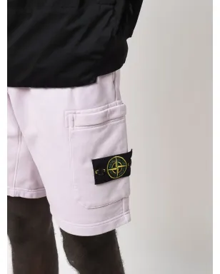 Stone Island ロゴパッチ付きトラックショーツ - Pink - サムネイル5