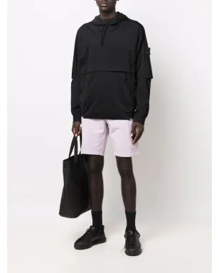 Stone Island ロゴパッチ付きトラックショーツ - Pink - サムネイル2