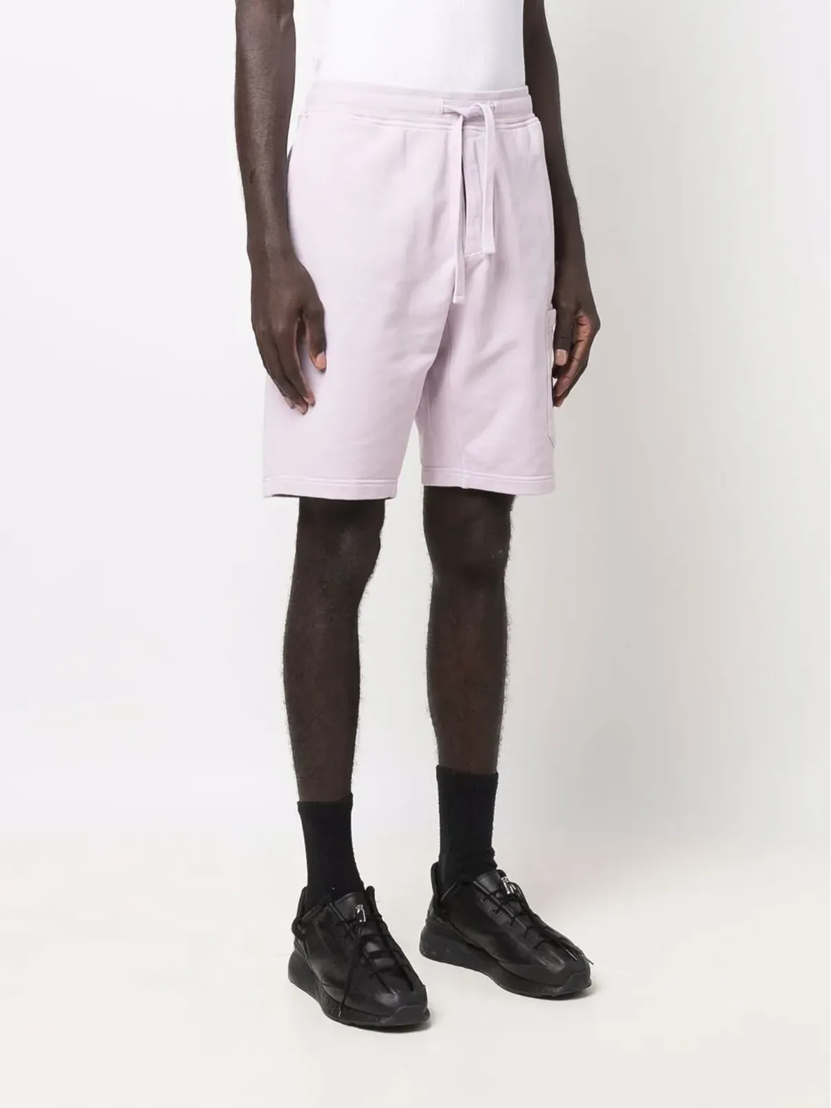 Stone Island ロゴパッチ付きトラックショーツ - Pink - 画像3