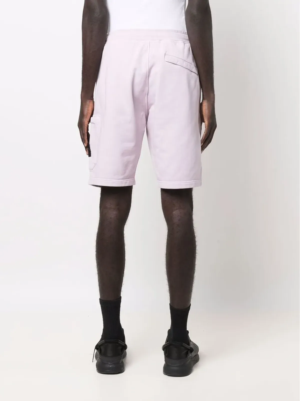 Stone Island ロゴパッチ付きトラックショーツ - Pink - 画像4