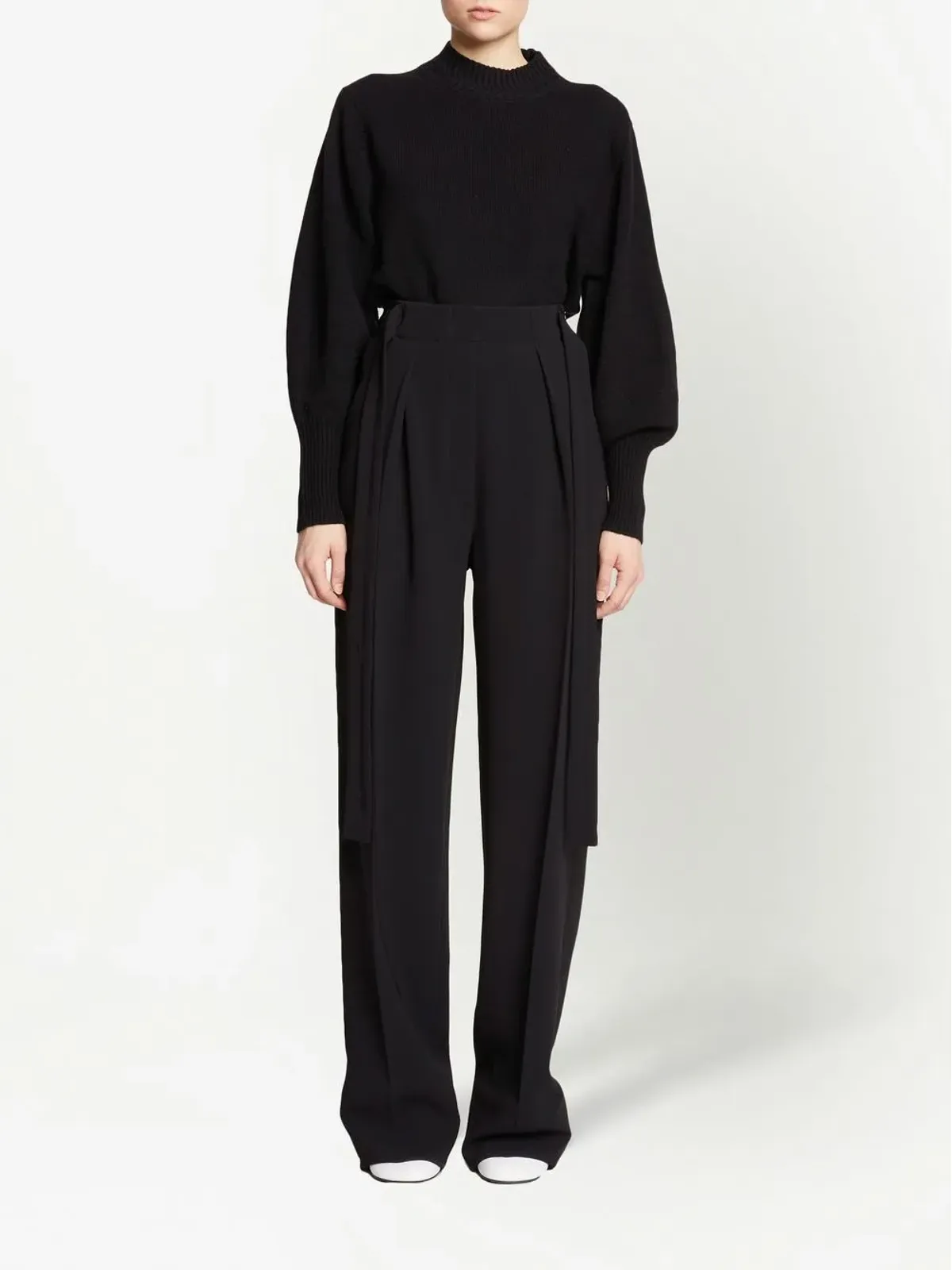 Proenza Schouler ハイウエスト・クレープパンツ - 画像2