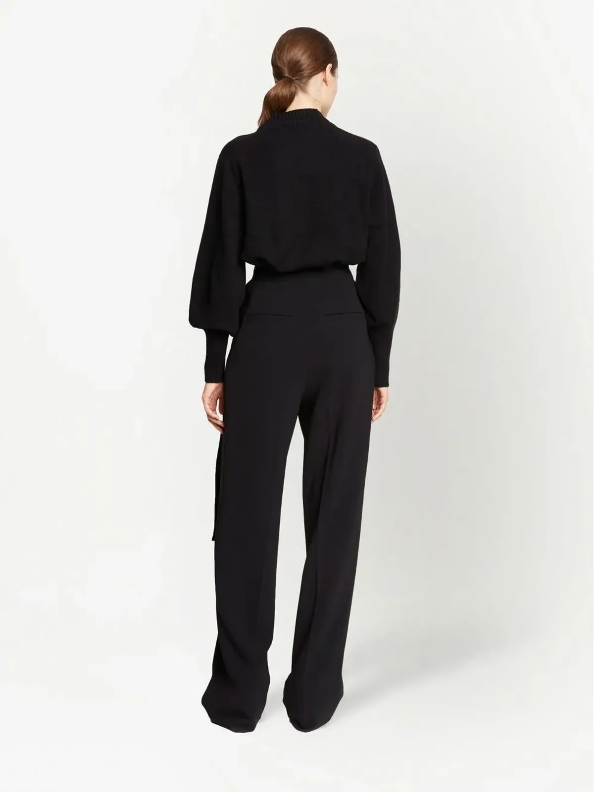 Proenza Schouler ハイウエスト・クレープパンツ - 画像4