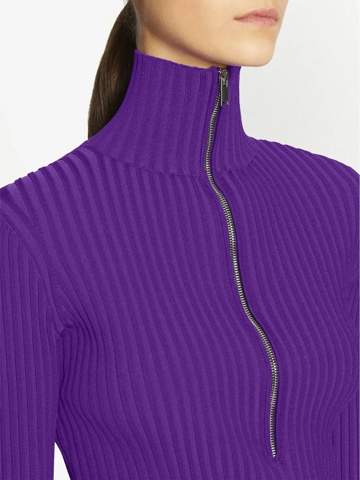 Proenza Schouler ジップドリブニットジャンパー - 画像5