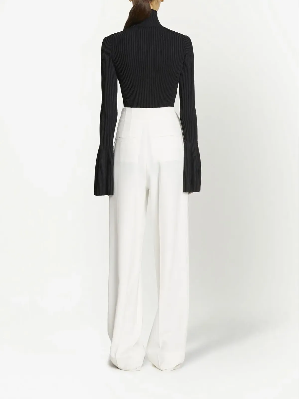 Proenza Schouler ハーフジップ リブニットトップ - 画像4