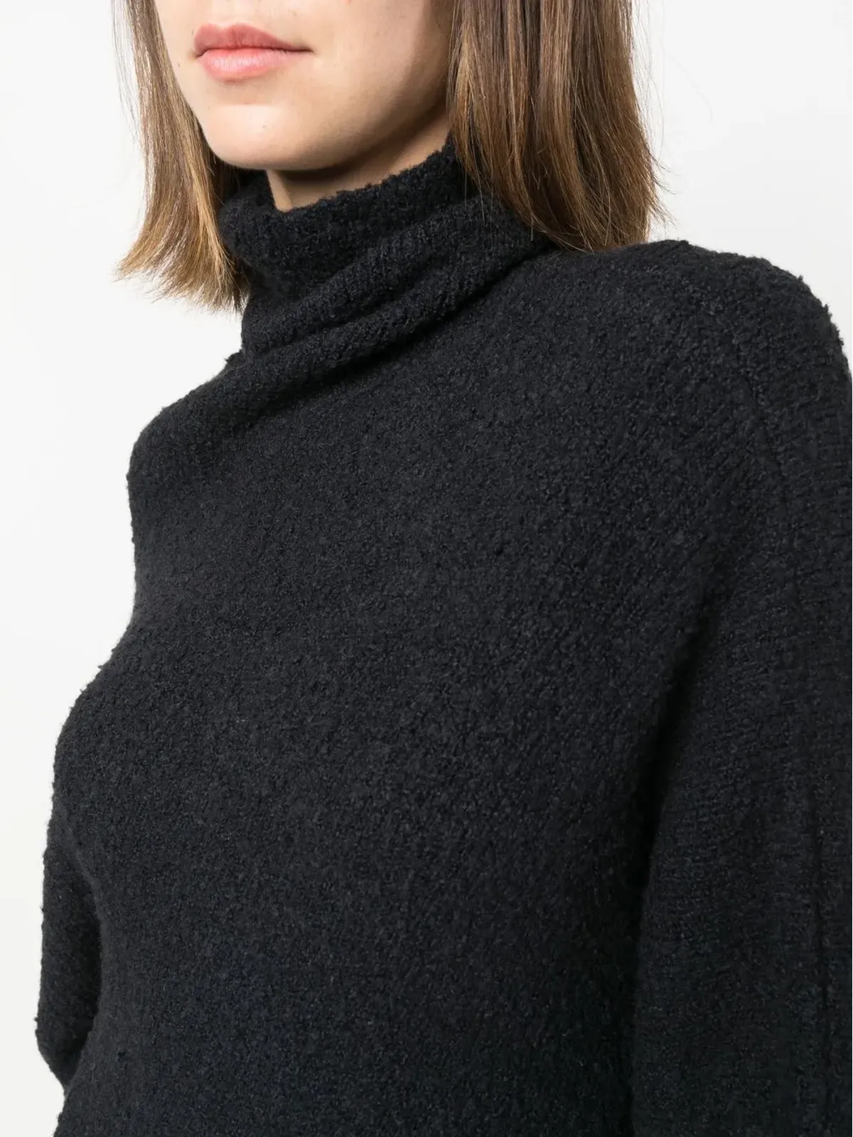 Proenza Schouler ファジー ブークレ アシンメトリセーター - 画像5