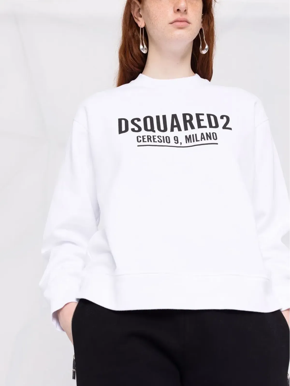 DSQUARED2 ロゴプリント クルーネック スウェット - 画像5
