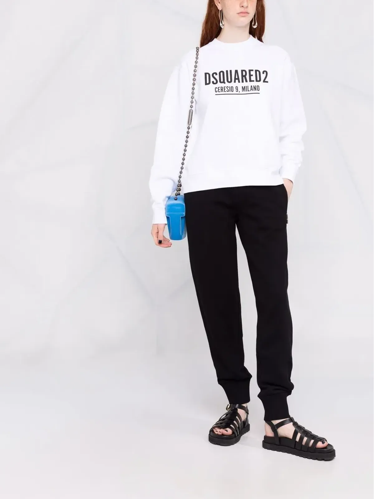 DSQUARED2 ロゴプリント クルーネック スウェット - 画像2