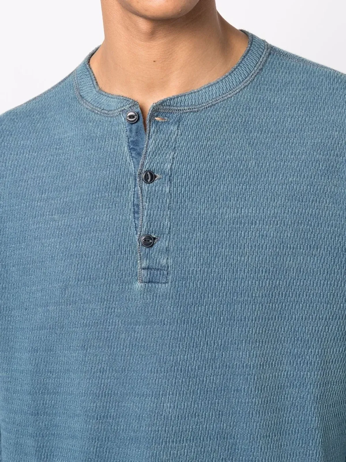 Ralph Lauren RRL ボタン付きコットンTシャツ - 画像5
