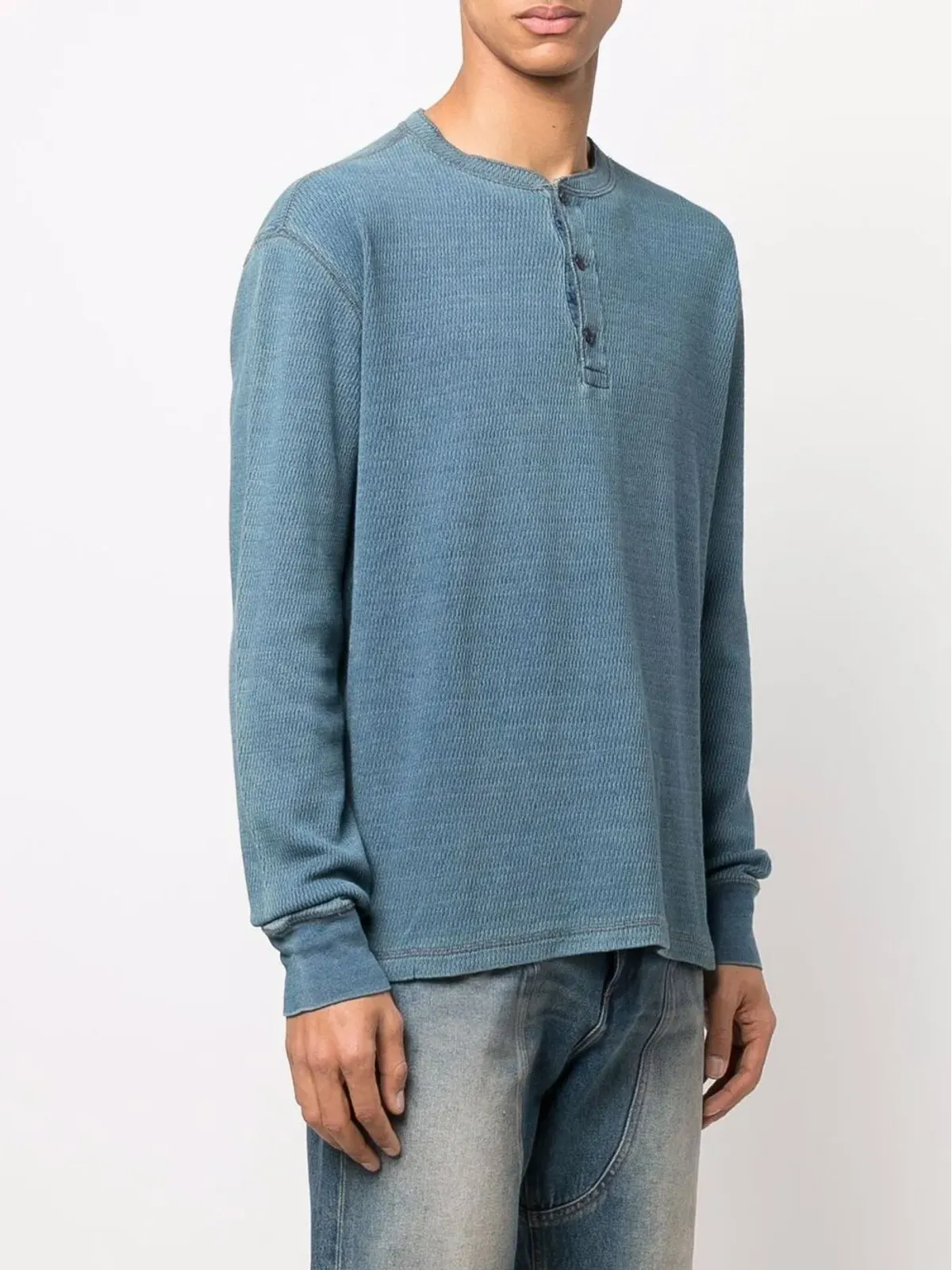 Ralph Lauren RRL ボタン付きコットンTシャツ - 画像3