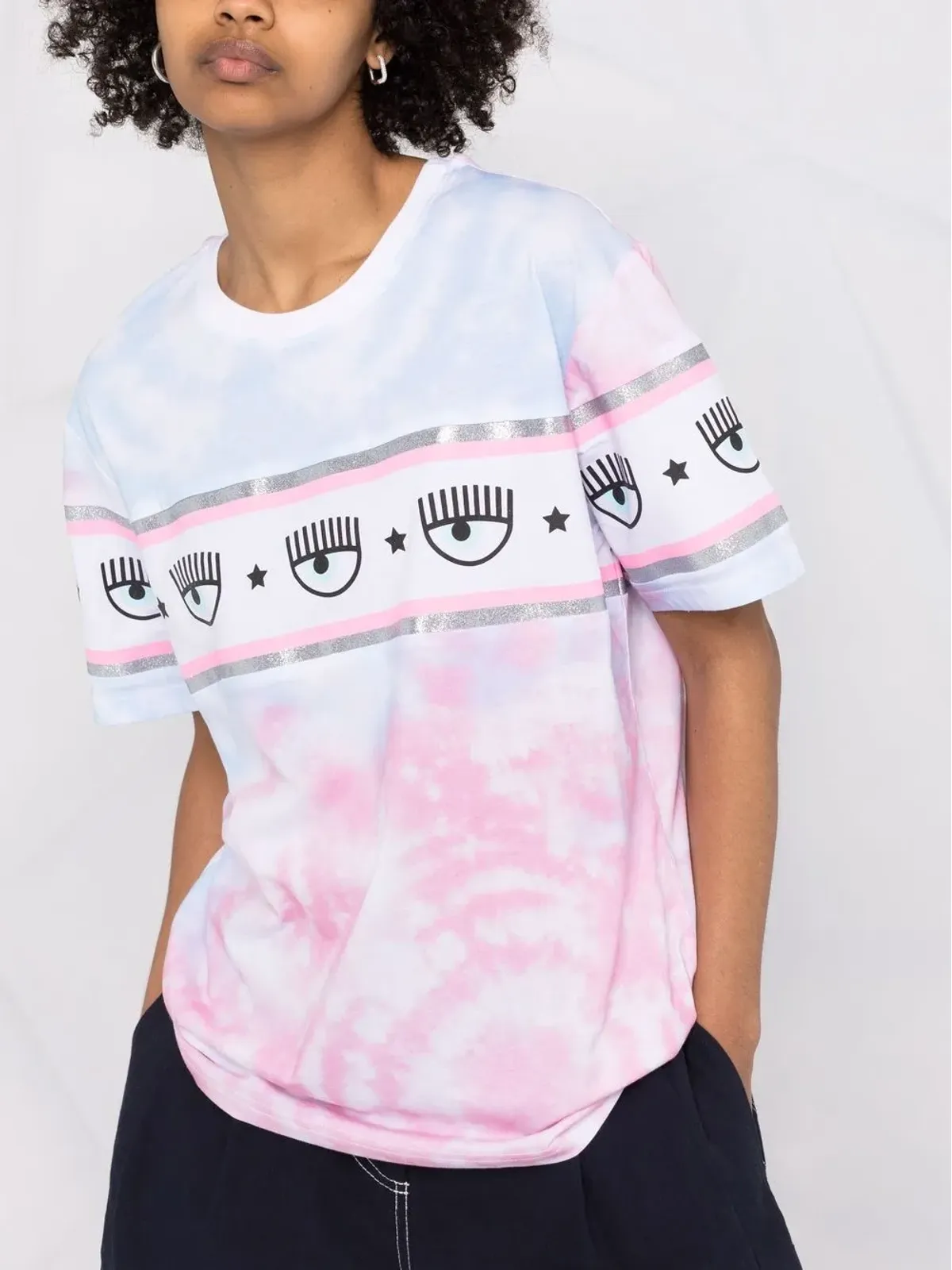 Chiara Ferragni アイモチーフTシャツ - 画像5