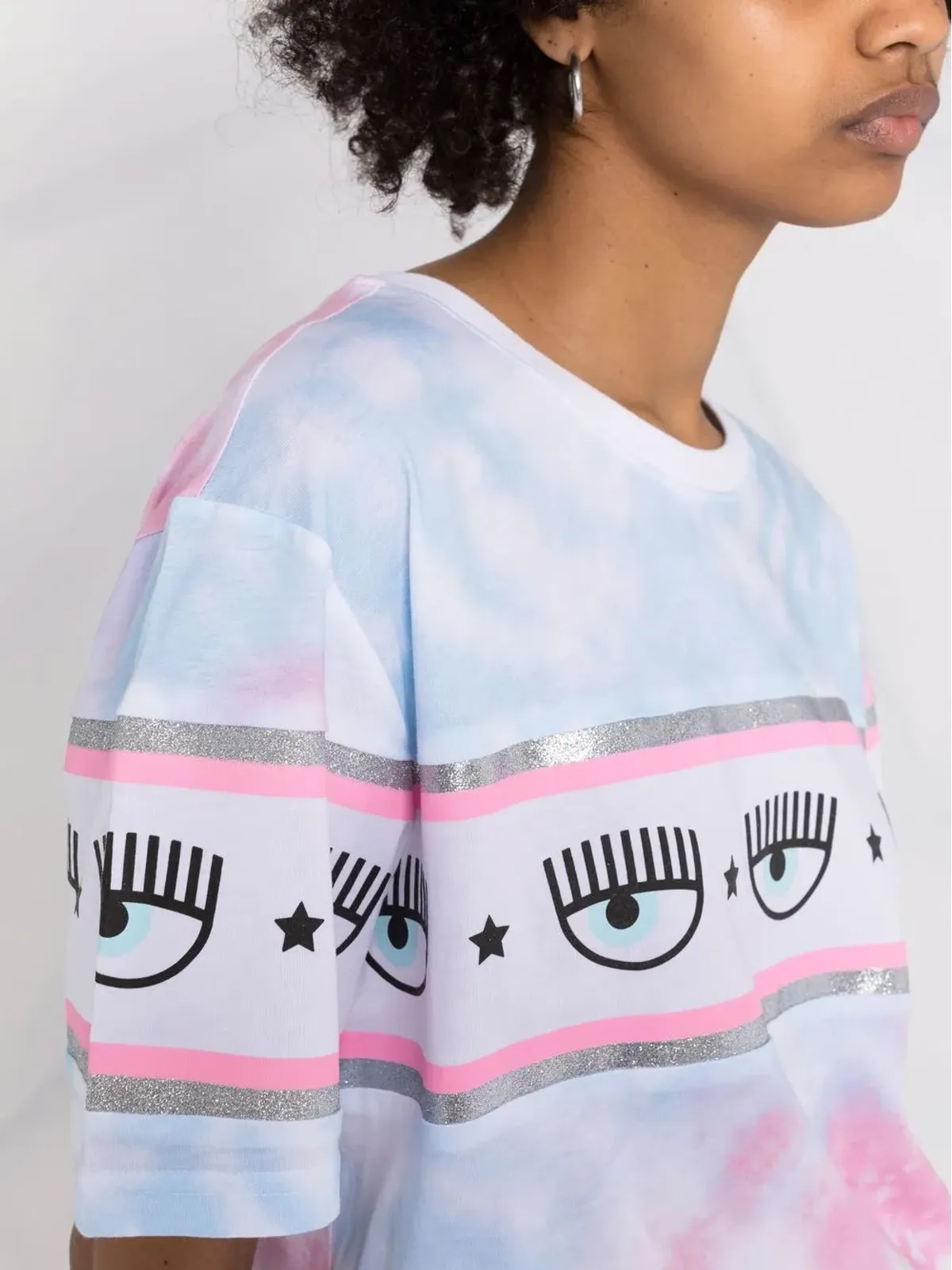 Chiara Ferragni アイモチーフTシャツ - 画像3