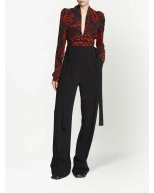 Proenza Schouler アブストラクトプリントVネックトップス - サムネイル2