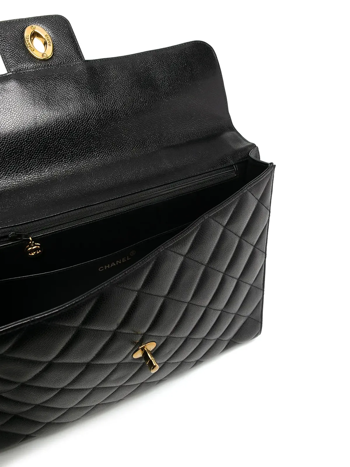 CHANEL ビンテージ 1995 CC Turn-lock ブリーフケース - 画像5