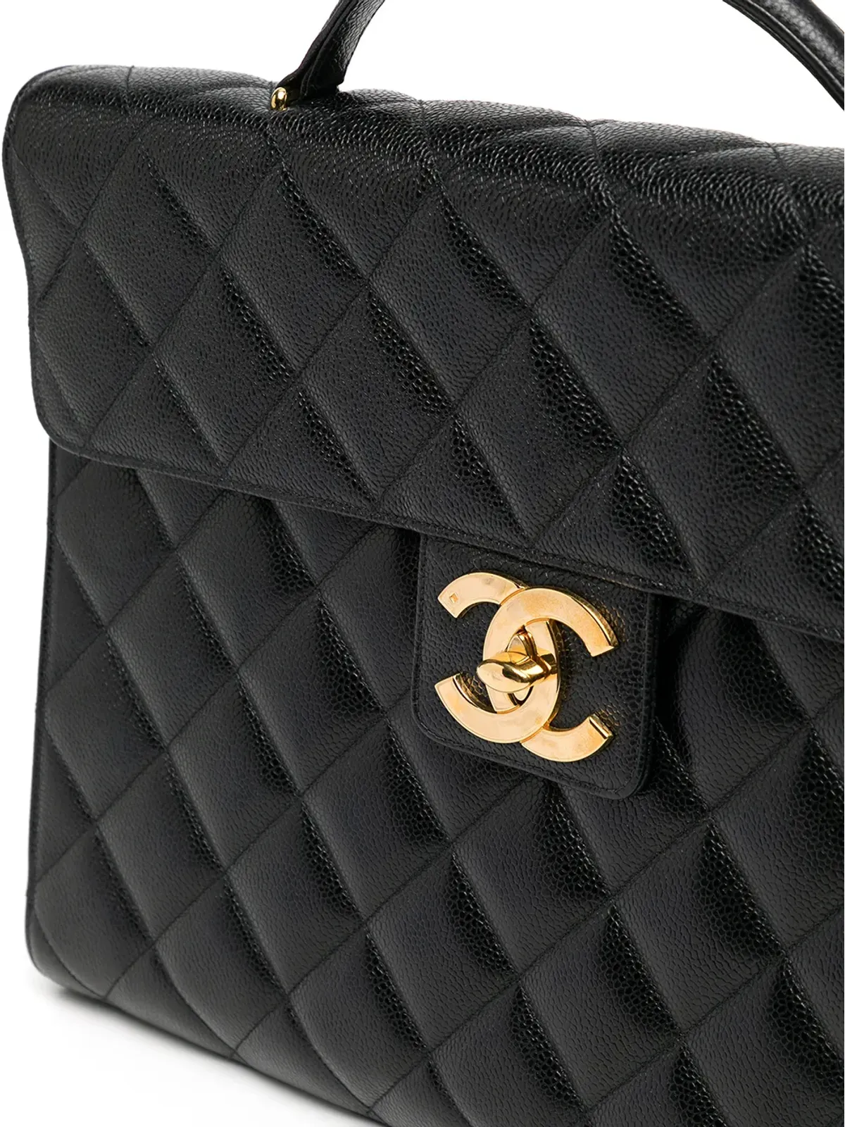 CHANEL ビンテージ 1995 CC Turn-lock ブリーフケース - 画像4