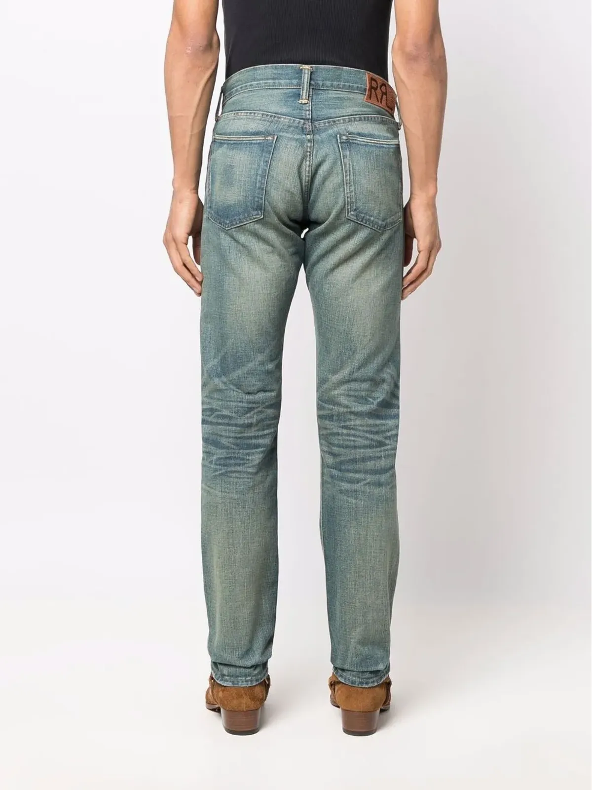Ralph Lauren RRL リップドストレートジーンズ - ブルー - 画像4