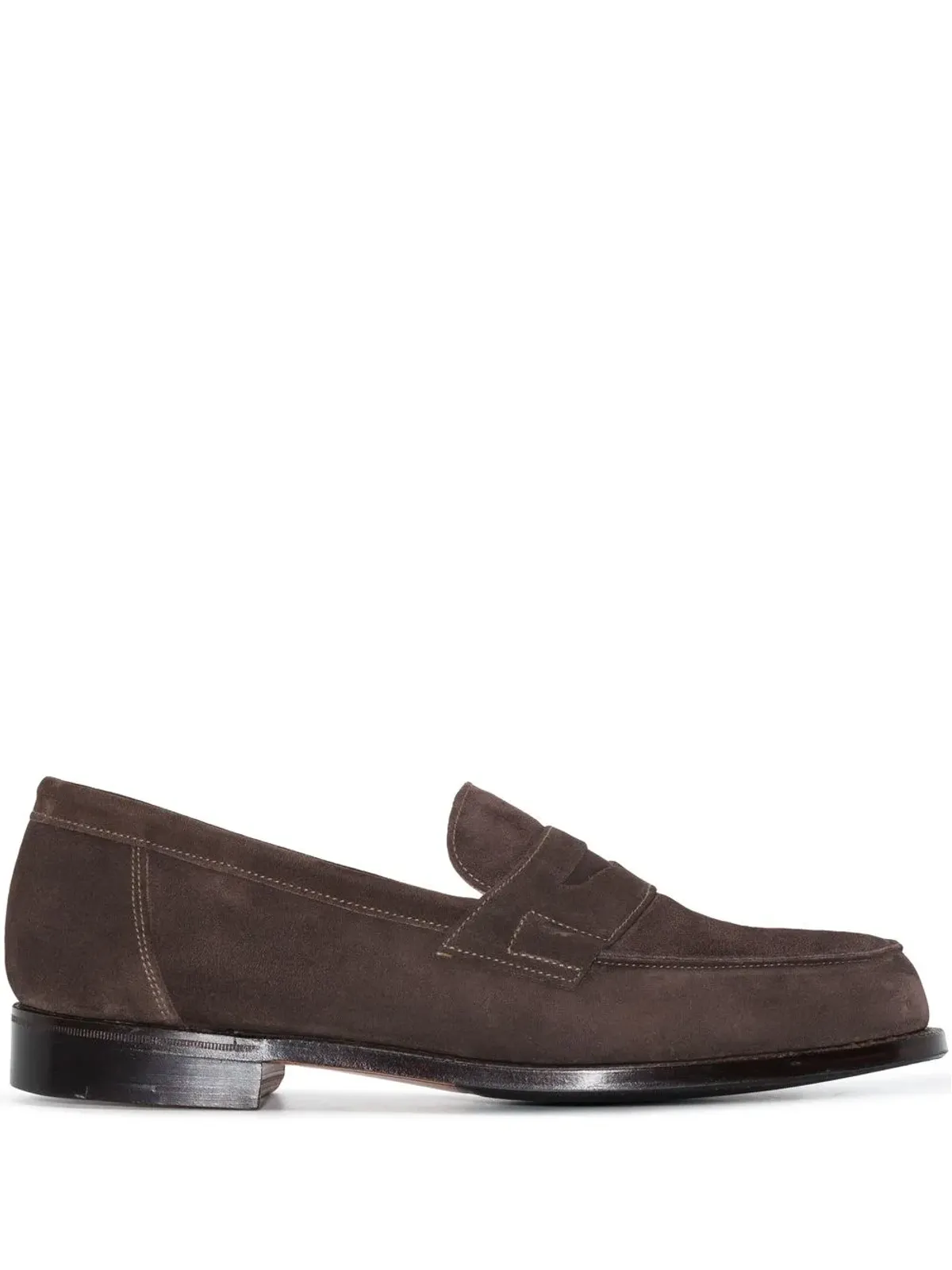 Grenson Epsom round-toe loafers - Brown - 画像1