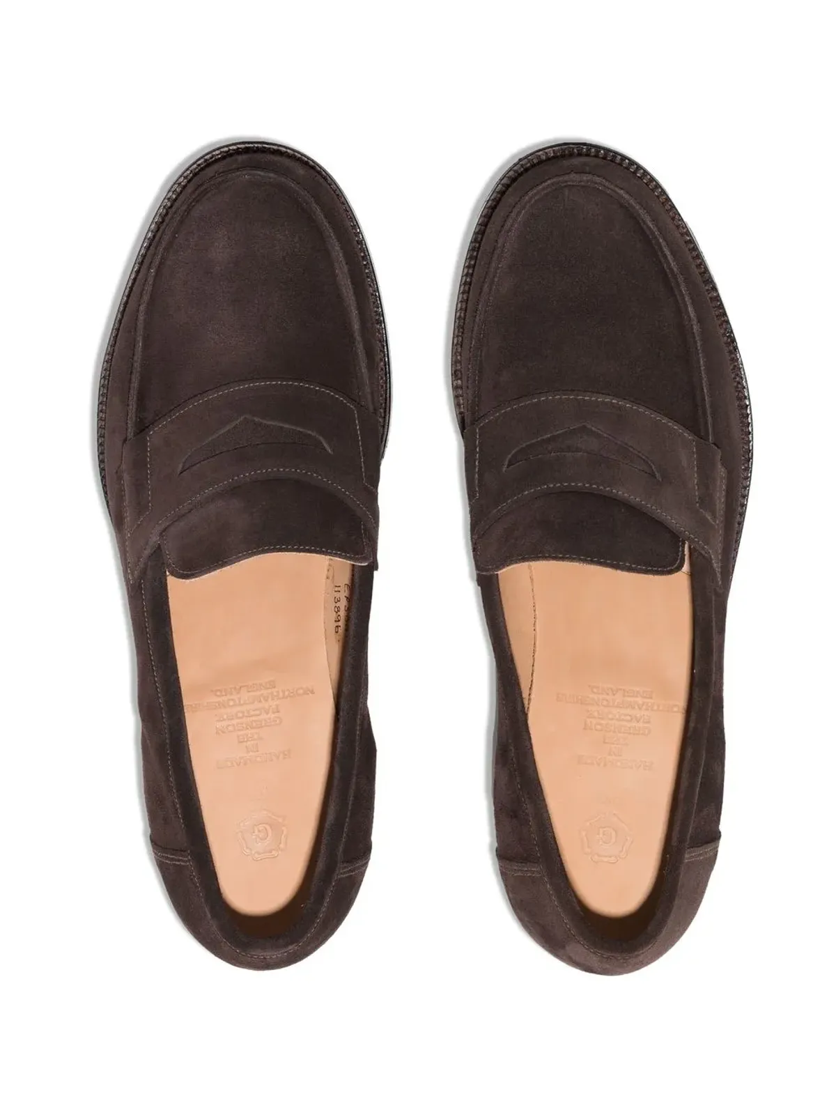 Grenson Epsom round-toe loafers - Brown - 画像4
