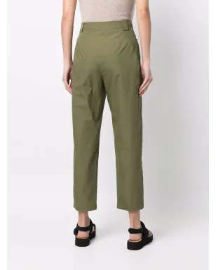 Love Moschino flap-pockets cotton-blend parachute trousers - Green - サムネイル4