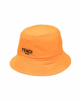Fendi Kids ロゴプリント バケットハット - サムネイル1