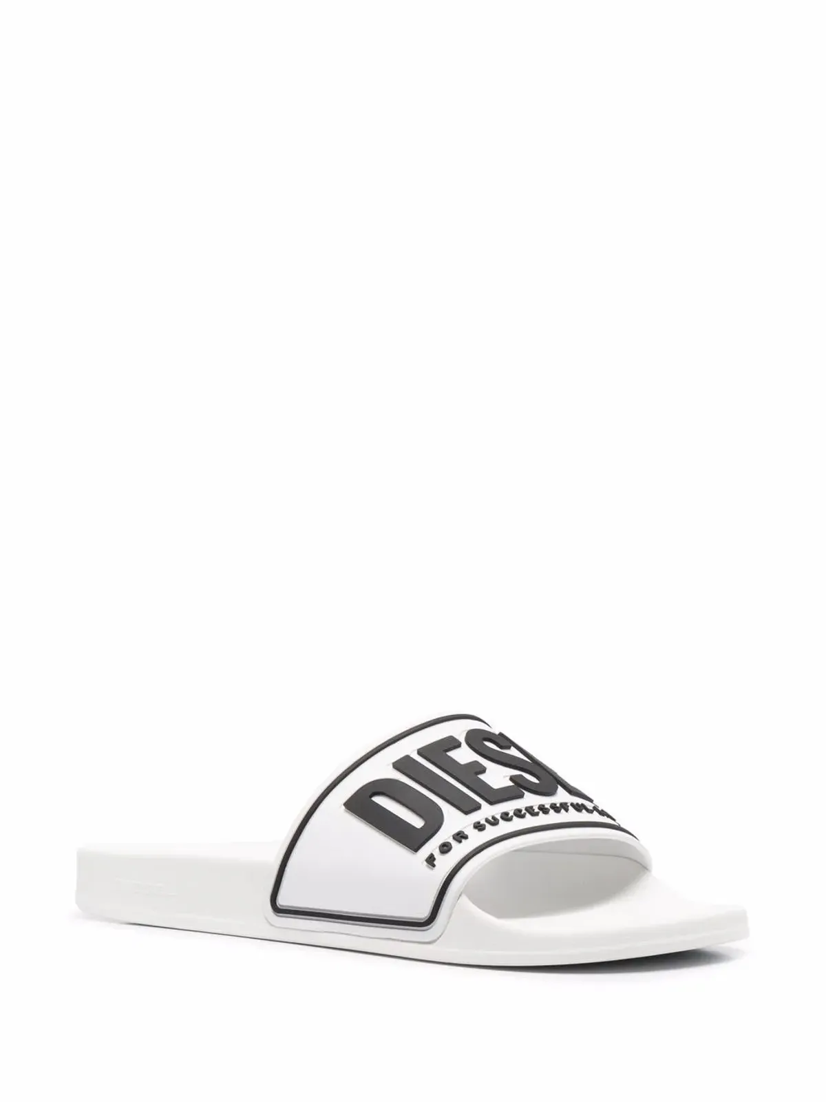 Diesel Sa-Mayemi CC ロゴ エンボス スライド - White - 画像2