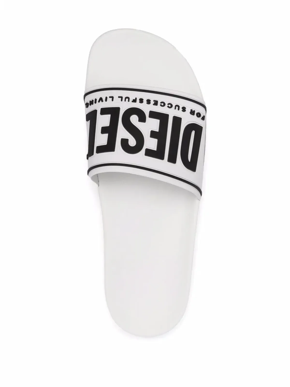 Diesel Sa-Mayemi CC ロゴ エンボス スライド - White - 画像4