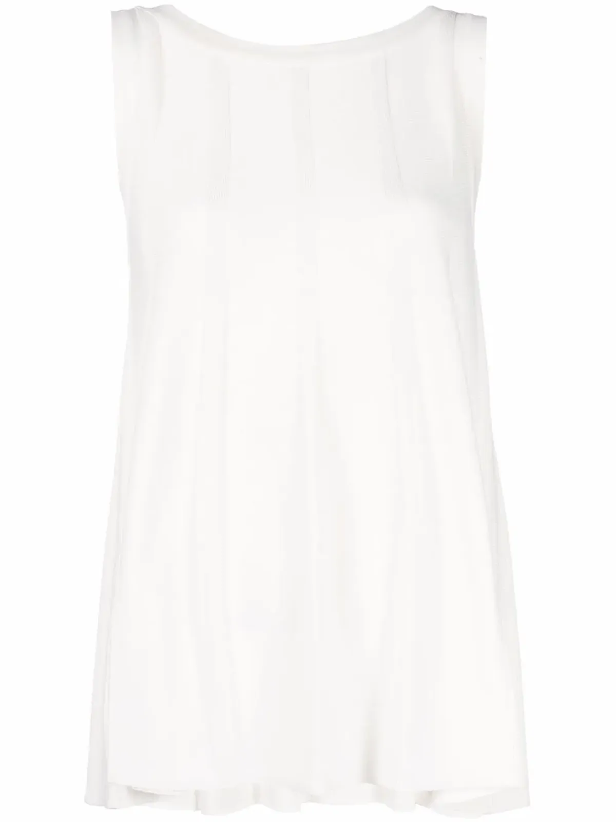 Malo リブ編みディテール タンクトップ - White - 画像1