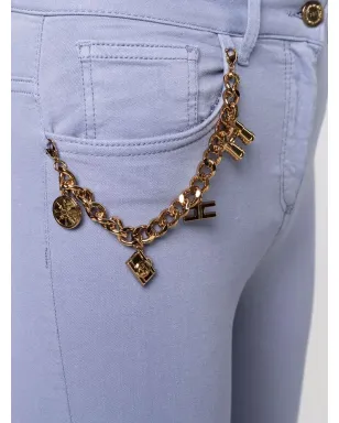 Elisabetta Franchi チャームディテール デニムジーンズ - ブルー - サムネイル5