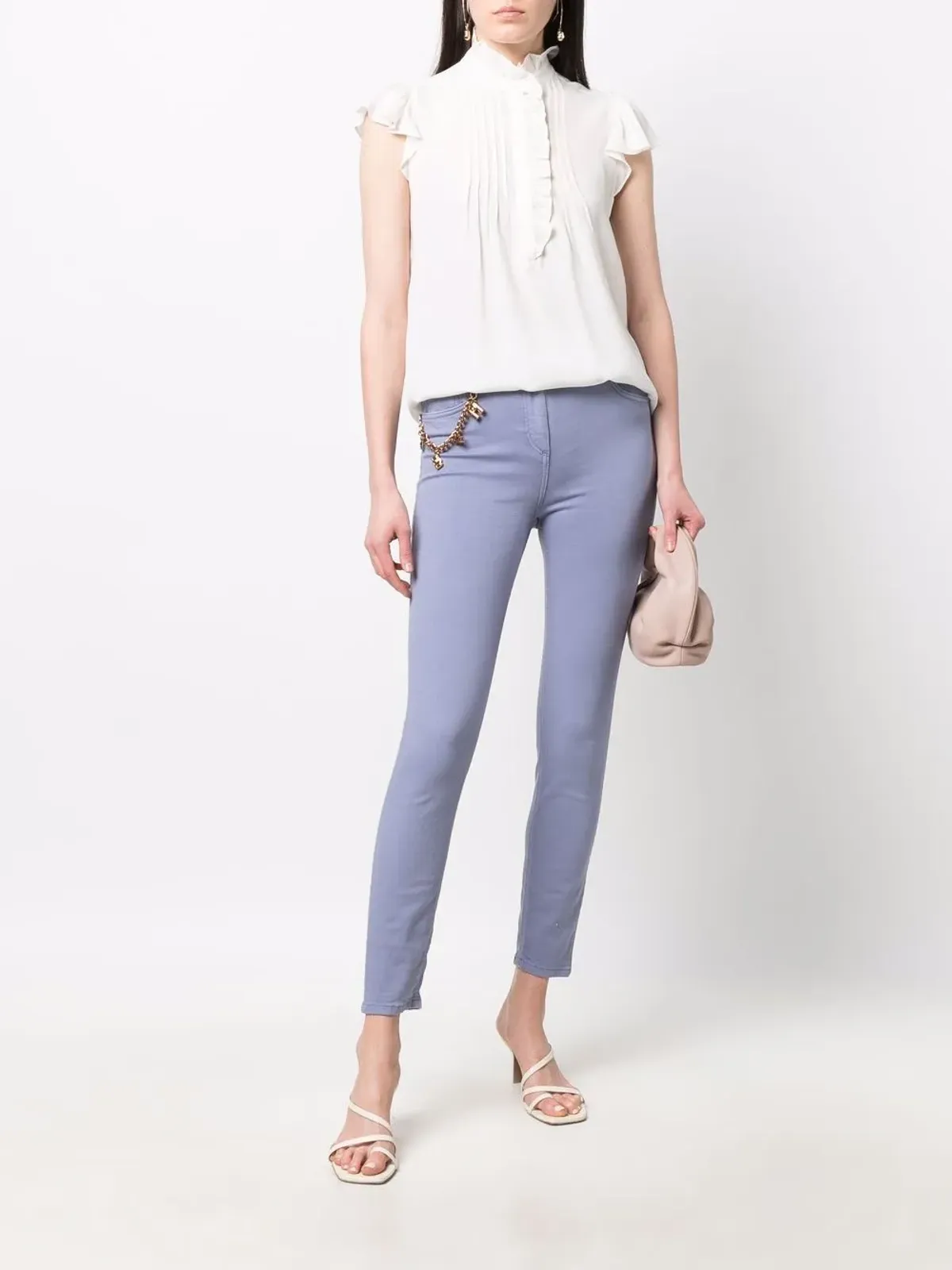 Elisabetta Franchi チャームディテール デニムジーンズ - ブルー - 画像2