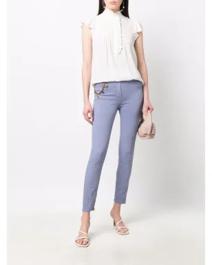 Elisabetta Franchi チャームディテール デニムジーンズ - ブルー - サムネイル2