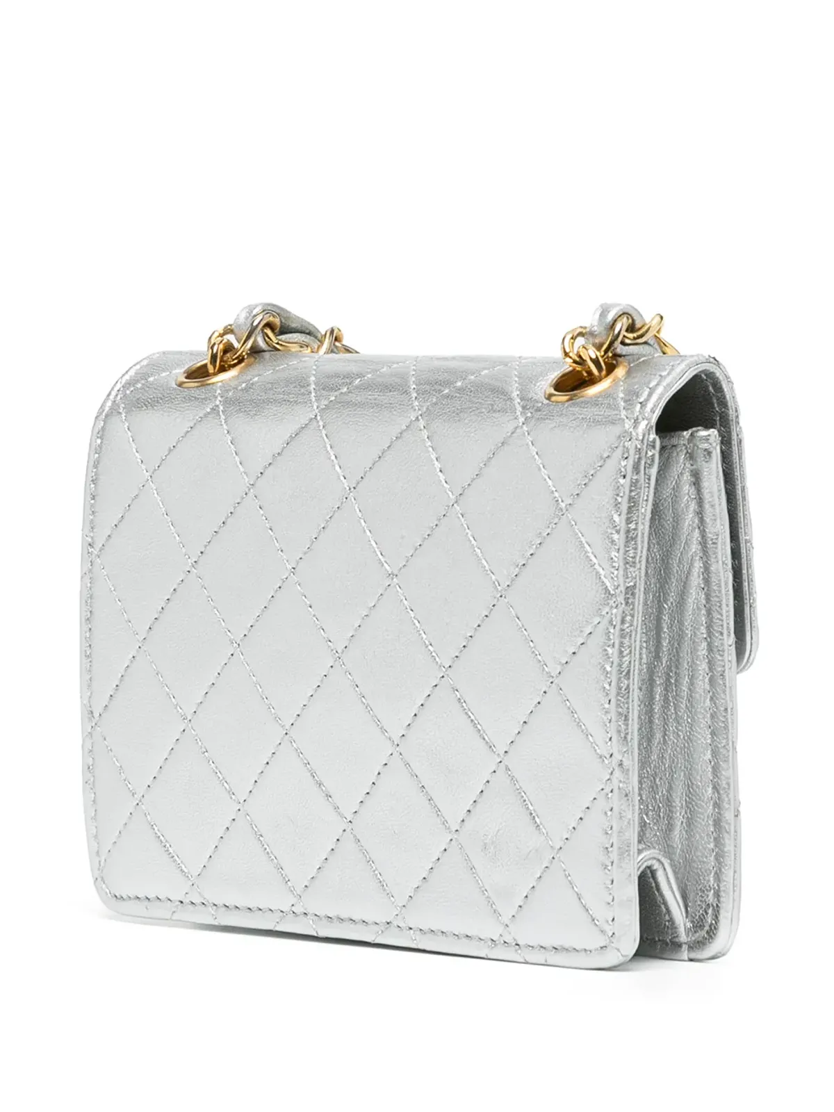 CHANEL Pre-Owned ダイヤモンドキルト ミニバッグ - 画像3