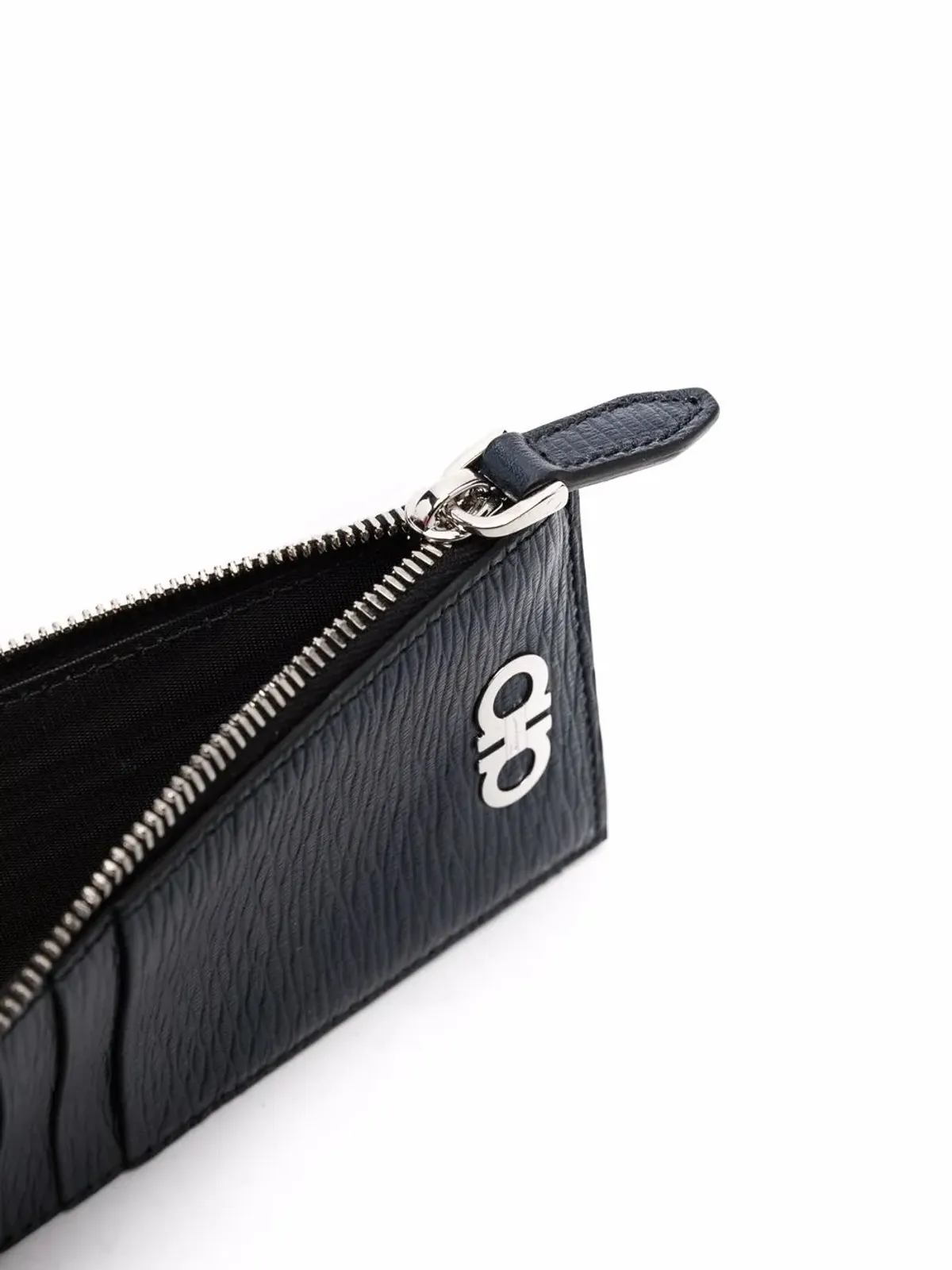 Ferragamo ロゴプレート付きレザー財布 - Blue - 画像3