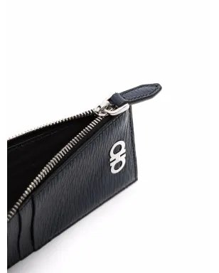 Ferragamo ロゴプレート付きレザー財布 - Blue - サムネイル3