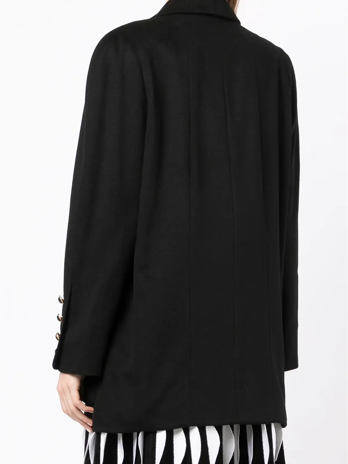 CHANEL Pre-Owned ダブルブレスト カシミヤジャケット - 画像4