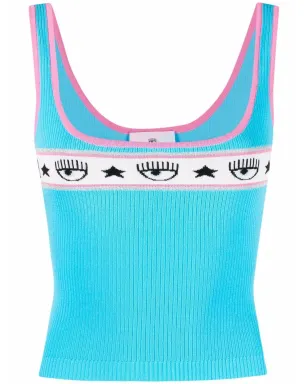Chiara Ferragni アイモチーフ付きニットベストトップ - サムネイル1