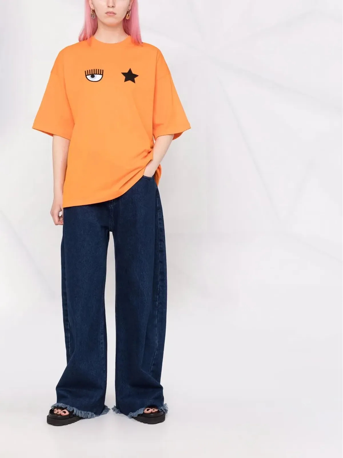 Chiara Ferragni ロゴプリントTシャツ - 画像2