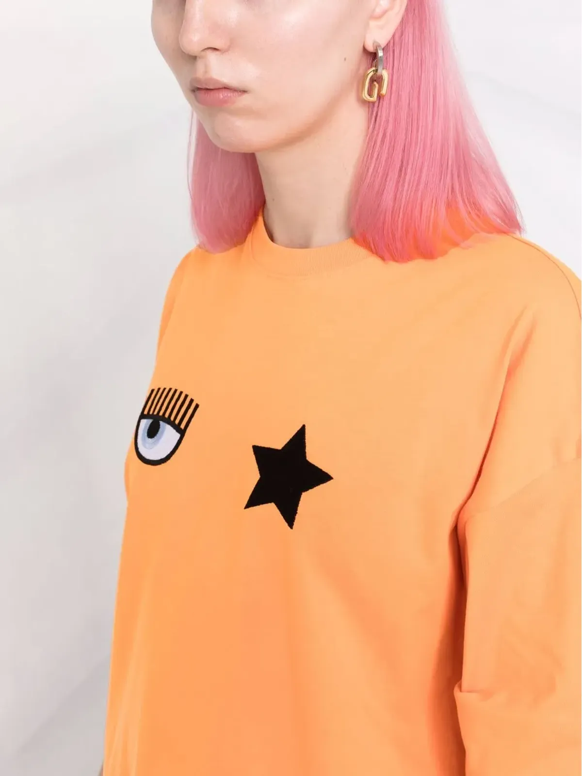 Chiara Ferragni ロゴプリントTシャツ - 画像3