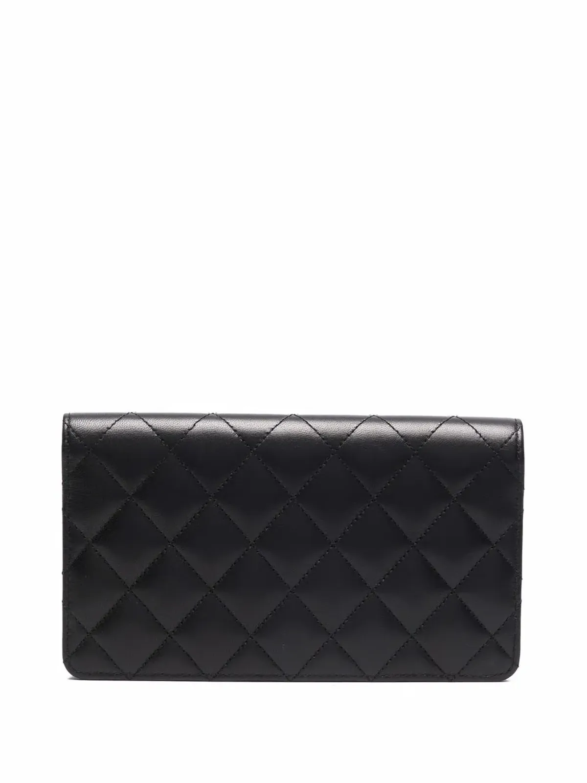 CHANEL Pre-Owned ロゴプレート ダイヤモンドキルティング ウォレット - 画像2