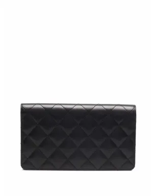 CHANEL Pre-Owned ロゴプレート ダイヤモンドキルティング ウォレット - サムネイル2