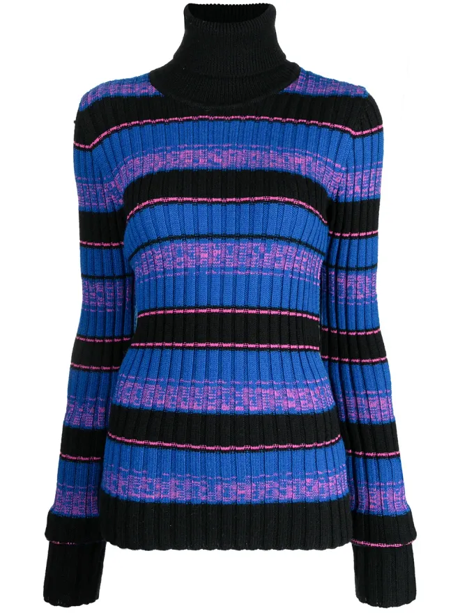 Maison Martin Margiela Pre-Owned Maison Martin Margiela Pre-Owned ストライプ柄リブ編みニットジャンパーの商品画像