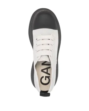 GANNI クリーパーズ キャンバス レースアップ ダービーシューズ - サムネイル4