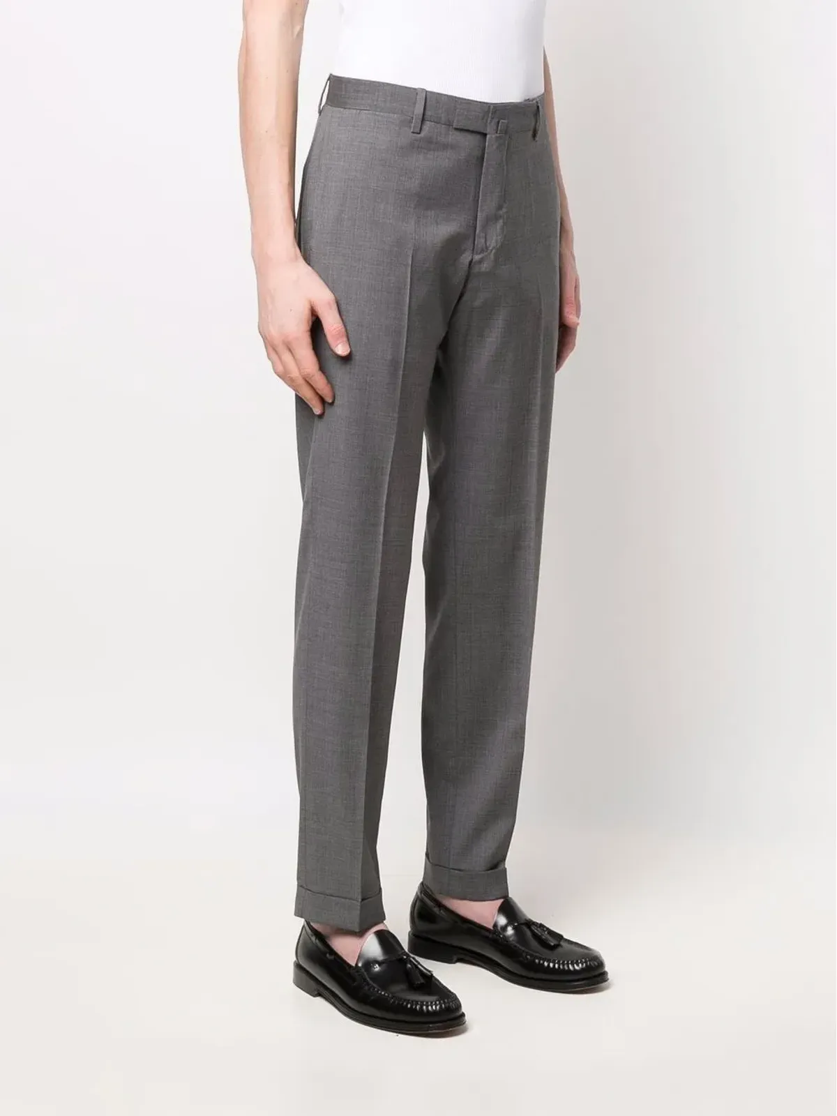 Briglia 1949 スリムフィット テーラードパンツ - グレー - 画像3