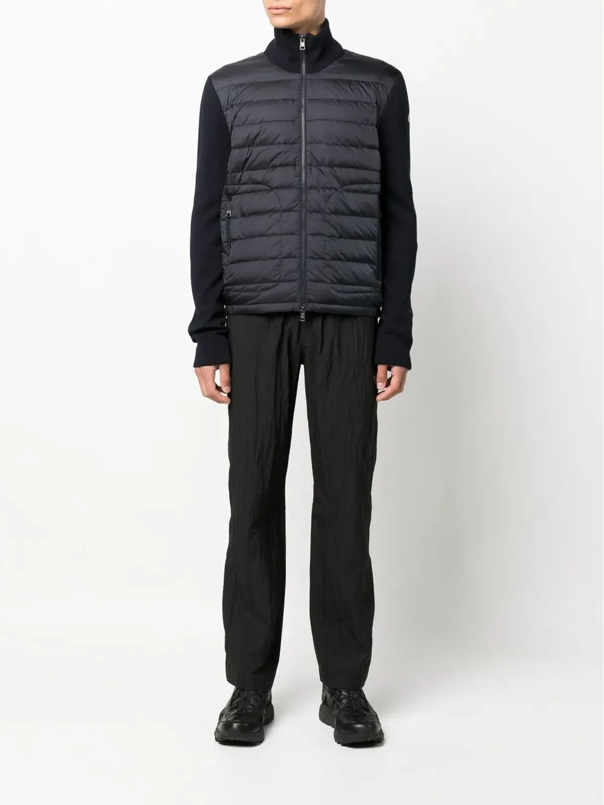 Moncler パディッドパネルジップアップカーディガン - 画像2